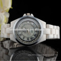 2015 Latest design white ceramic couple lover wrist watch